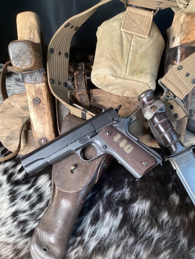 1943 Ithaca 1911A1 , .45acp.WWII Survivor, Trades Welcome - Image 5 of 17