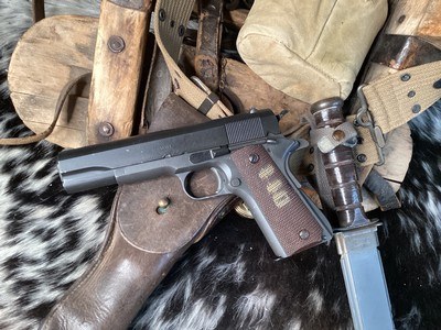 1943 Ithaca 1911A1 , .45acp.WWII Survivor, Trades Welcome - Image 1 of 17