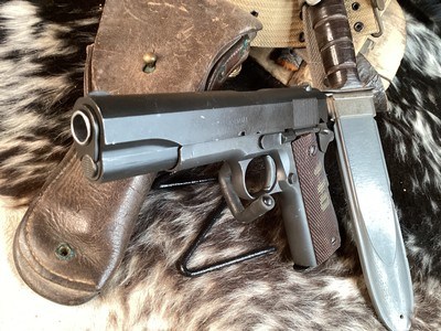 1943 Ithaca 1911A1 , .45acp.WWII Survivor, Trades Welcome - Image 3 of 17