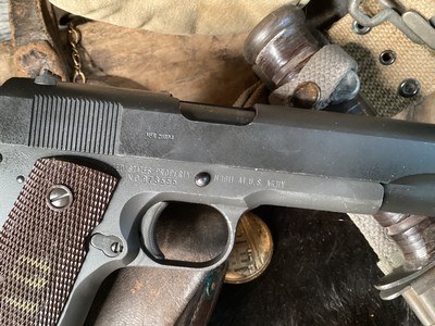 1943 Ithaca 1911A1 , .45acp.WWII Survivor, Trades Welcome - Image 2 of 17