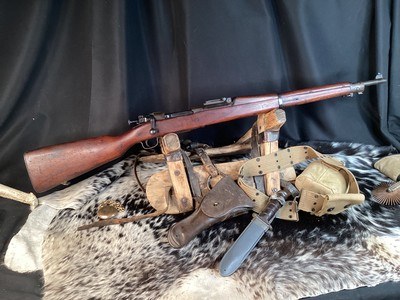 1903 Springfield MKI W/Pedersen Device Provisions, Mfg. 1918, WWI Survivor, 30-06 U.S. Battle Rifle. - Image 1 of 17