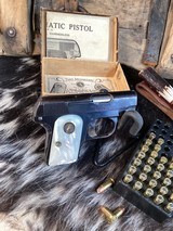 1915 Mfg. Colt Pocket Hammerless model 1908, Mother of Pearl Grips W/Box, .25 acp. Trades Welcome - Image 18 of 19