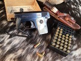 1915 Mfg. Colt Pocket Hammerless model 1908, Mother of Pearl Grips W/Box, .25 acp. Trades Welcome - Image 3 of 19