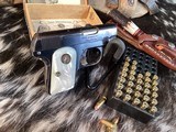 1915 Mfg. Colt Pocket Hammerless model 1908, Mother of Pearl Grips W/Box, .25 acp. Trades Welcome - Image 15 of 19