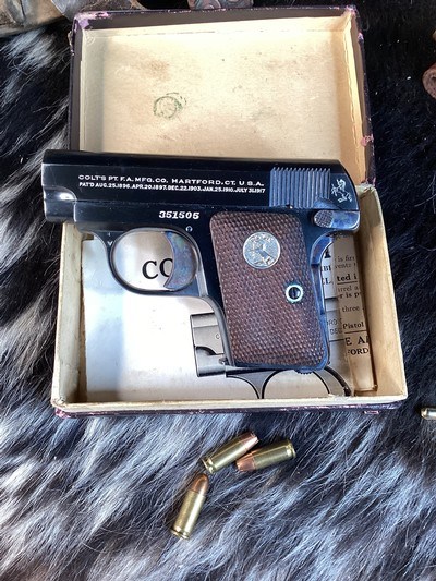 Colt M1908 Pocket Hammerless .25, Mfg. 1925, Excellent in Box. Trades Welcome - Image 13 of 18