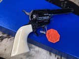 Colt SAA Factory “A” Engraved, One Piece Ivory Grips, .45 Colt Custom Shop, 5.5”,Boxed & Unfired, Trades Welcome - Image 16 of 19