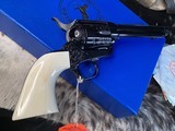 Colt SAA Factory “A” Engraved, One Piece Ivory Grips, .45 Colt Custom Shop, 5.5”,Boxed & Unfired, Trades Welcome - Image 7 of 19