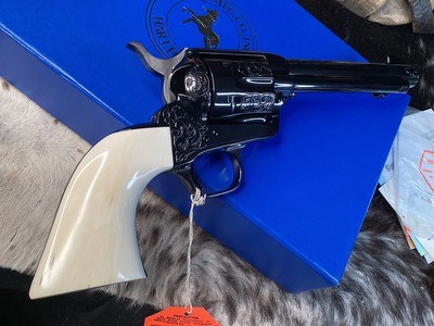 Colt SAA Factory “A” Engraved, One Piece Ivory Grips, .45 Colt Custom Shop, 5.5”,Boxed & Unfired, Trades Welcome - Image 7 of 19