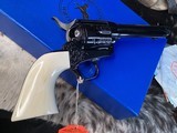 Colt SAA Factory “A” Engraved, One Piece Ivory Grips, .45 Colt Custom Shop, 5.5”,Boxed & Unfired, Trades Welcome - Image 12 of 19