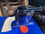 Colt SAA Factory “A” Engraved, One Piece Ivory Grips, .45 Colt Custom Shop, 5.5”,Boxed & Unfired, Trades Welcome