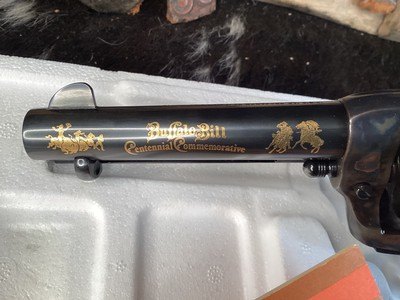Colt Buffalo Bill Centennial Commemorative SAA, .45 Colt , Cased W/Letter, Gold Inlay, Colt Custom Shop, Trades Welcome - Image 9 of 17