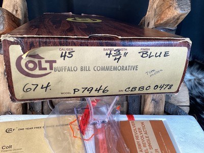 Colt Buffalo Bill Centennial Commemorative SAA, .45 Colt , Cased W/Letter, Gold Inlay, Colt Custom Shop, Trades Welcome - Image 8 of 17