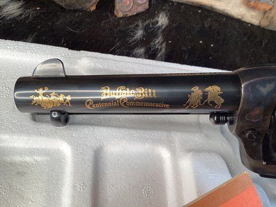 Colt Buffalo Bill Centennial Commemorative SAA, .45 Colt , Cased W/Letter, Gold Inlay, Colt Custom Shop, Trades Welcome - Image 7 of 17
