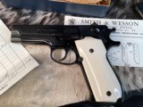 1976 Mfg. Smith & Wesson model 39-2 , 9mm Semi Auto, Genuine Ivory Grips, Excellent Unfired & Boxed. Trades Welcome - Image 1 of 19