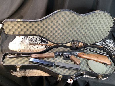 Thompson Auto Ordnance Semi Sub Gun, Cased W/Extra Barrel, 45 acp. Trades Welcome - Image 4 of 17