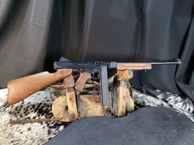 Thompson Auto Ordnance Semi Sub Gun, Cased W/Extra Barrel, 45 acp. Trades Welcome - Image 11 of 17