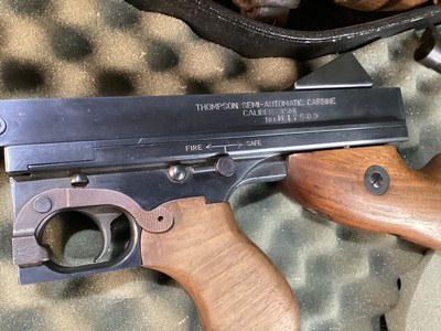 Thompson Auto Ordnance Semi Sub Gun, Cased W/Extra Barrel, 45 acp. Trades Welcome - Image 2 of 17
