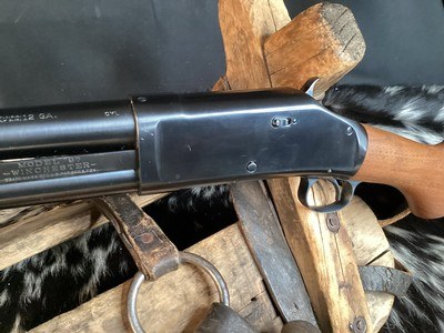 1940 Prewar Winchester 97 Riot Shotgun, Unfired & Pristine Survivor, Cyl Bore, Solid Frame Gorgeous! Trades Welcome - Image 4 of 20