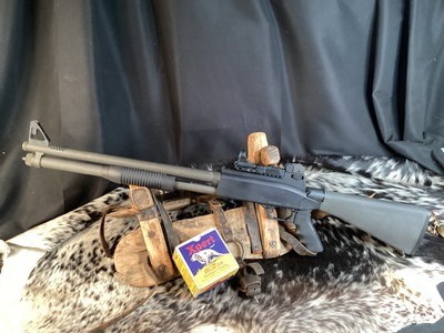 FN TACTICAL POLICE SHOTGUN W/SEEMORE Sight, Pump Action, 12 Ga. High Capacity, Ported. Trades Welcome - Image 8 of 12