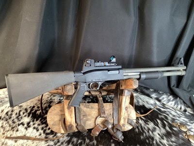 FN TACTICAL POLICE SHOTGUN W/SEEMORE Sight, Pump Action, 12 Ga. High Capacity, Ported. Trades Welcome - Image 7 of 12