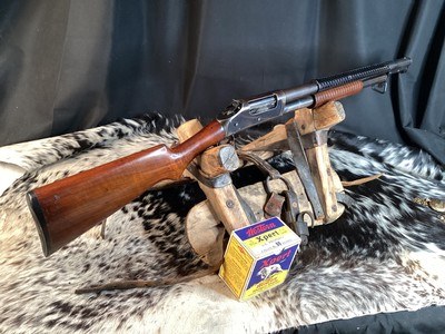 1936 Winchester model 97 Riot/Trench Gun Tribute, 12 Ga. Cyl Bore, 20”, Solid Frame. Trades Welcome - Image 1 of 12