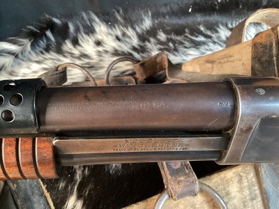 1936 Winchester model 97 Riot/Trench Gun Tribute, 12 Ga. Cyl Bore, 20”, Solid Frame. Trades Welcome - Image 7 of 12