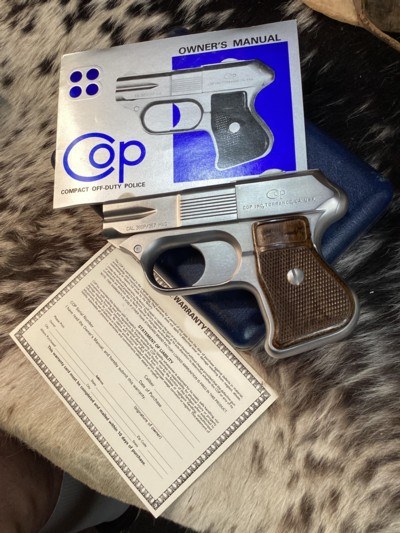 COP .357 4 Shot Derringer , .357 Magnum. Unfired Condition W/Box, Gorgeous. Trades Welcome. - Image 24 of 24