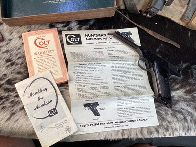 1956 Mfg. Colt Huntsman .22 Semi Automatic Pistol W/Box & Paperwork, Clean. Trades Welcome - Image 12 of 24