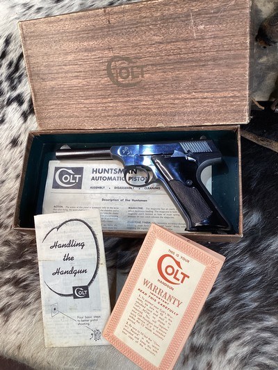1956 Mfg. Colt Huntsman .22 Semi Automatic Pistol W/Box & Paperwork, Clean. Trades Welcome - Image 7 of 24