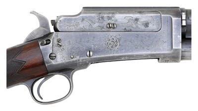 Marlin Factory Engraved Model 24 Grade C Takedown Slide Action Shotgun, 12 Ga. Trades Welcome - Image 2 of 3