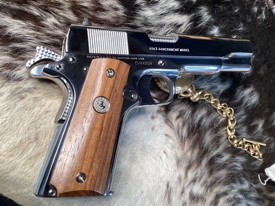 Colt Bright Stainless Series 80 1911 Government Model, .45 ACP. Jeweled Gem. Trades Welcome - Image 18 of 23