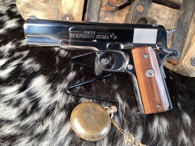 Colt Bright Stainless Series 80 1911 Government Model, .45 ACP. Jeweled Gem. Trades Welcome - Image 12 of 23