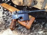 Mauser C96 M30 Broomhandle Semi Auto Pistol W/Stock, Trades Welcome - Image 4 of 25
