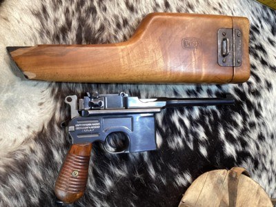 Mauser C96 M30 Broomhandle Semi Auto Pistol W/Stock, Trades Welcome - Image 1 of 25