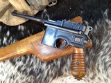 Mauser C96 M30 Broomhandle Semi Auto Pistol W/Stock, Trades Welcome - Image 17 of 25