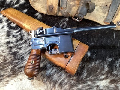 Mauser C96 M30 Broomhandle Semi Auto Pistol W/Stock, Trades Welcome - Image 11 of 25