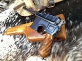 Mauser C96 M30 Broomhandle Semi Auto Pistol W/Stock, Trades Welcome - Image 16 of 25