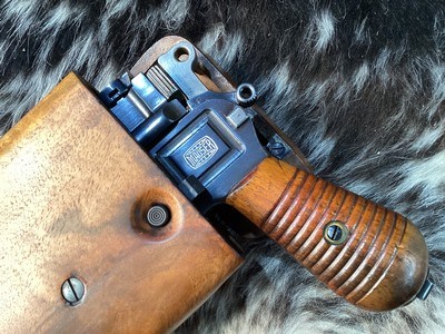 Mauser C96 M30 Broomhandle Semi Auto Pistol W/Stock, Trades Welcome - Image 10 of 25