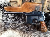 Mauser C96 M30 Broomhandle Semi Auto Pistol W/Stock, Trades Welcome - Image 2 of 25