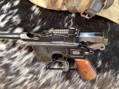 Mauser C96 M30 Broomhandle Semi Auto Pistol W/Stock, Trades Welcome - Image 23 of 25