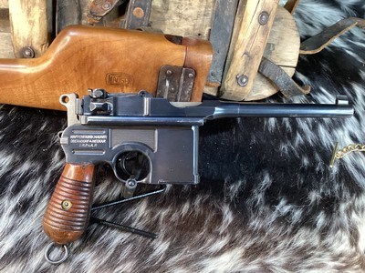 Mauser C96 M30 Broomhandle Semi Auto Pistol W/Stock, Trades Welcome - Image 3 of 25