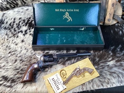 1957 Colt SAA 2ND Generation Revolver, Case Colored/Blued, Boxed, .38 Special, Trades Welcome - Image 13 of 25