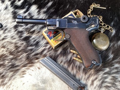 1920 DWM Commercial P08 30cal. Luger. Matching,Trades Welcome - Image 11 of 18