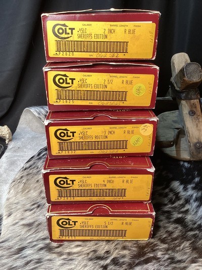 Cased Set Of Five Colt Custom Shop Reserve Sheriff's Edition Single Action Army Revolvers, Trades Welcome. - Image 8 of 9