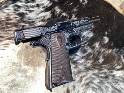 1947 Mfg. Colt Government Model, .45 acp, Engraved & Boxed, Trades Welcome - Image 25 of 25