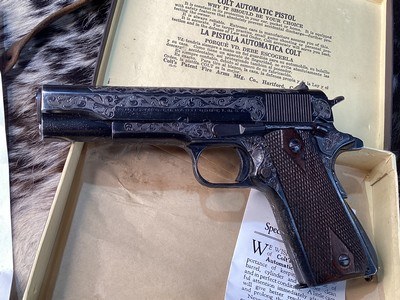1947 Mfg. Colt Government Model, .45 acp, Engraved & Boxed, Trades Welcome - Image 5 of 25
