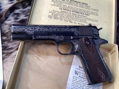 1947 Mfg. Colt Government Model, .45 acp, Engraved & Boxed, Trades Welcome - Image 7 of 25