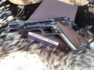 1947 Mfg. Colt Government Model, .45 acp, Engraved & Boxed, Trades Welcome - Image 20 of 25