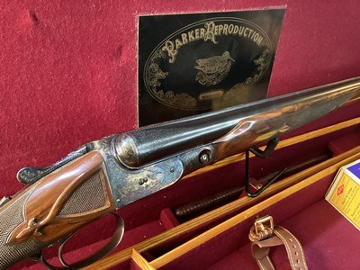 Winchester/ Parker BHE Reproduction, 12 Ga, Cased, Engraved, Case Colored, Auto Ejector, Trades Welcome