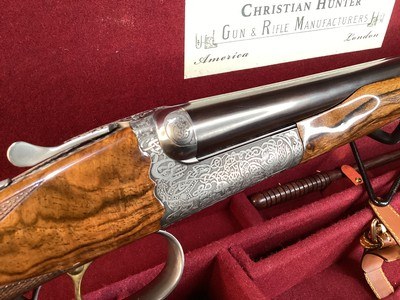 CSMC Christian Hunter .20 Ga. Self Opening, Druid Engraved, Presentation Wood, As New, Cased, Trades Welcome - Image 9 of 25